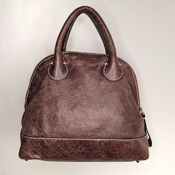 CHLOE Brown Leather Edith Bowler Satchel Bag - Picture 6 of 14